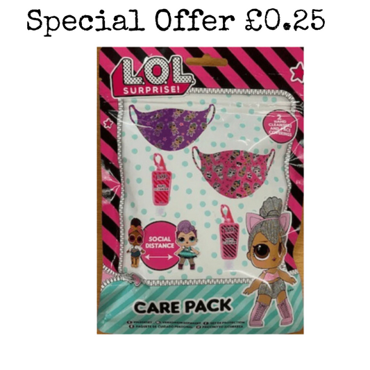 7302 **SPECIAL BUY** GIRLS LICENSE LOL CARE PACKS