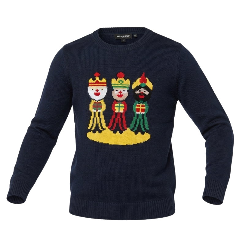 507125 KIDS 3 WISE MEN CHRISTMAS JUMPER