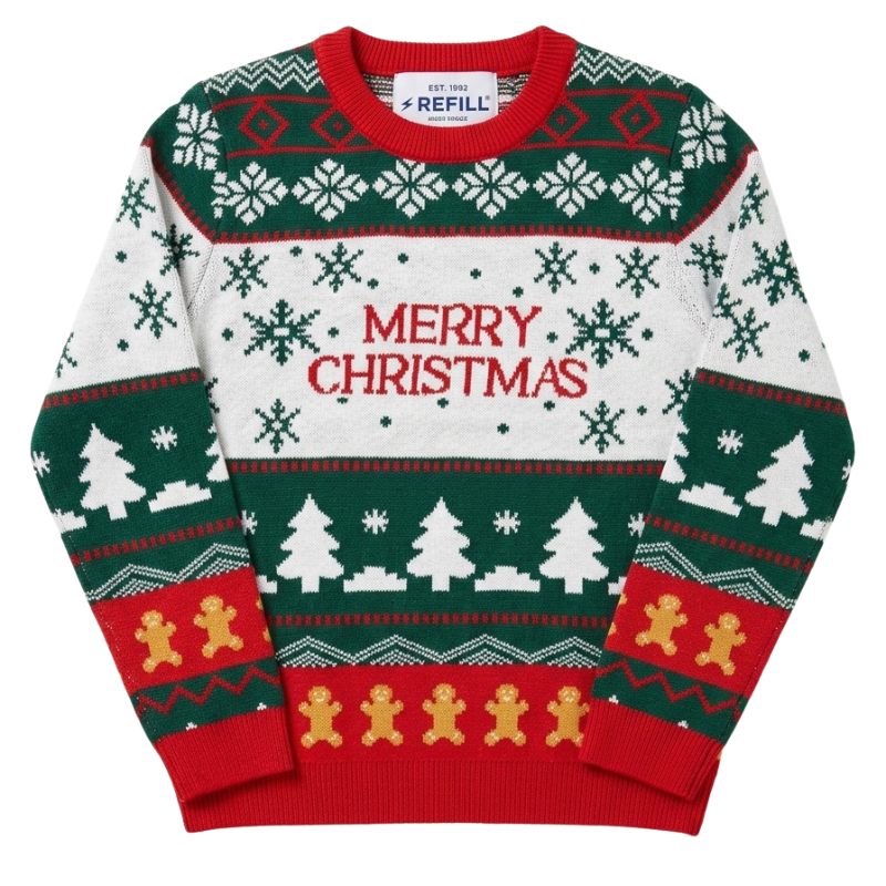 1021 KIDS MERRY CHRISTMAS XMAS JUMPER