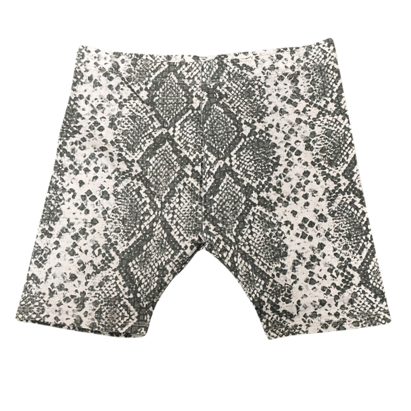 7258 GIRLS EX STORE SNAKE PRINT CYCLE SHORTS