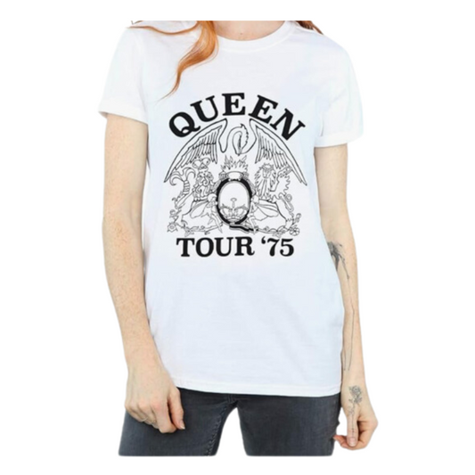 7235 ADULTS LICENCE QUEEN 75 FADED PRINT TEE