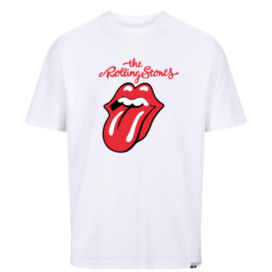 7237 ADULTS LICENCE ROLLING STONES  PRINT TEE