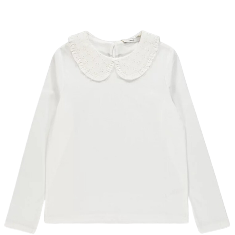 7057 GIRLS EX STORE FRILL COLLAR TOP