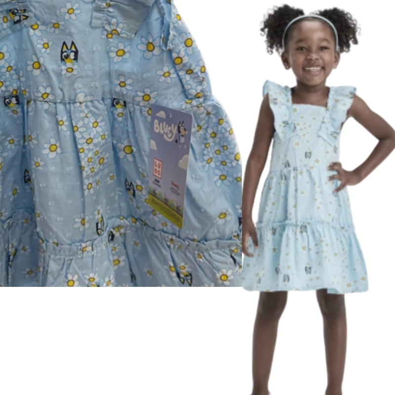 330 GIRLS LICENSE BLUEY PRINT SUNDRESS