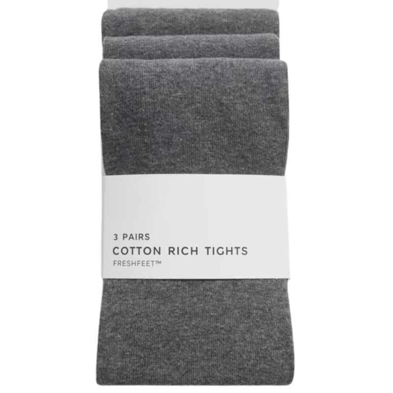 494 GIRLS EX STORE 3 PACK SCHOOL TIGHTS