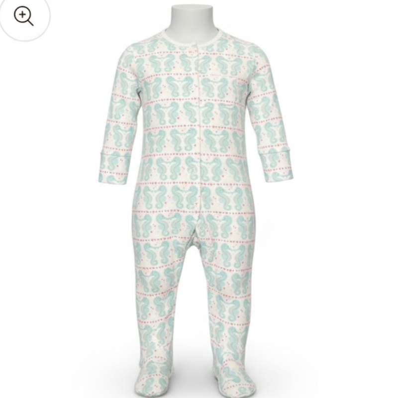 1202 BABIES EX STORE SEAHORSE SLEEPSUIT