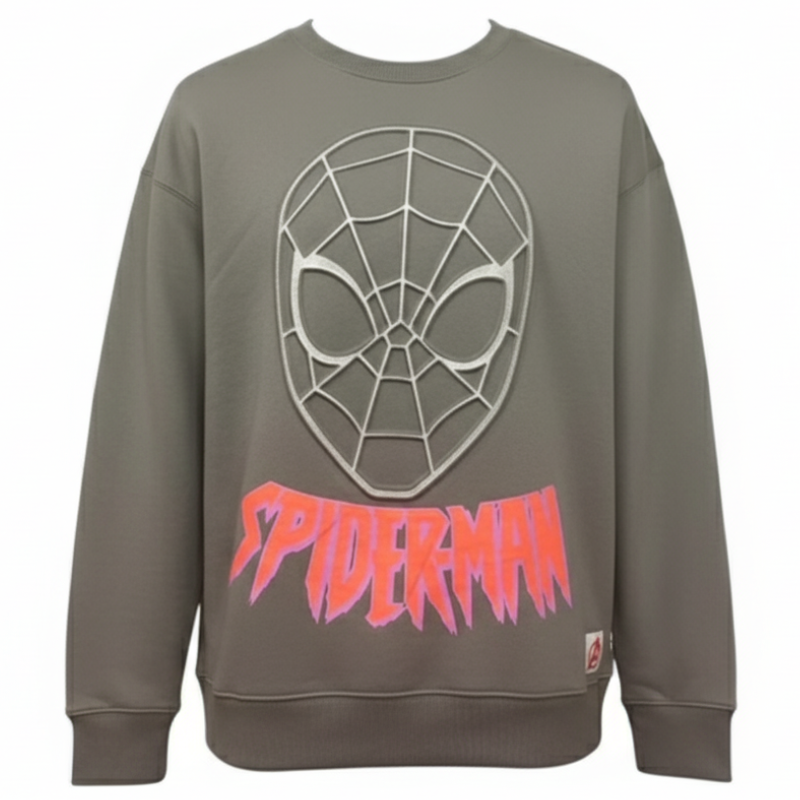 1723 KIDS LICENCE EMBOSSED SPIDERMAN SWEATSHIRT
