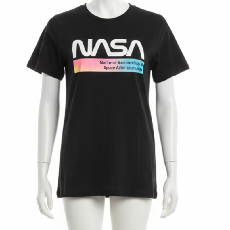1780 KIDS LICENSE NASA TSHIRT (BLACK & WHITE)