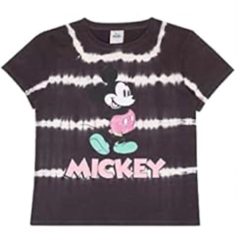 MM08 GIRLS LICENSE MICKEY TIE-DYE TEE WITH SEQUINS