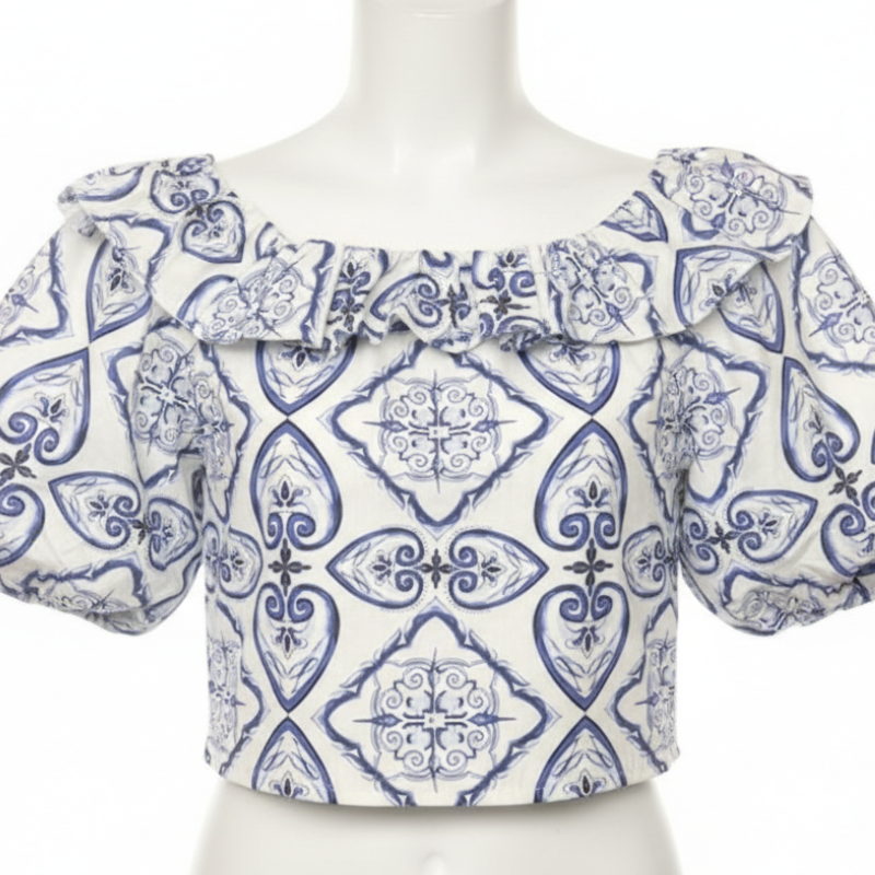 042 GIRLS OFF THE SHOLDER GYPSY TOP