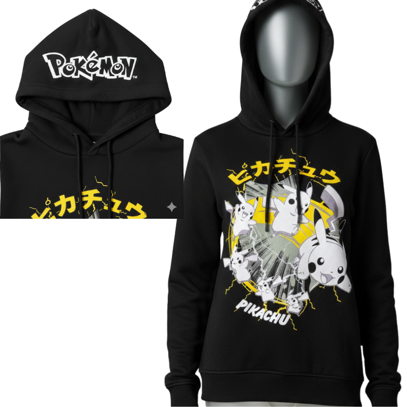 PM11 BOYS LICENSE POKEMON PIKACHU HOODIE