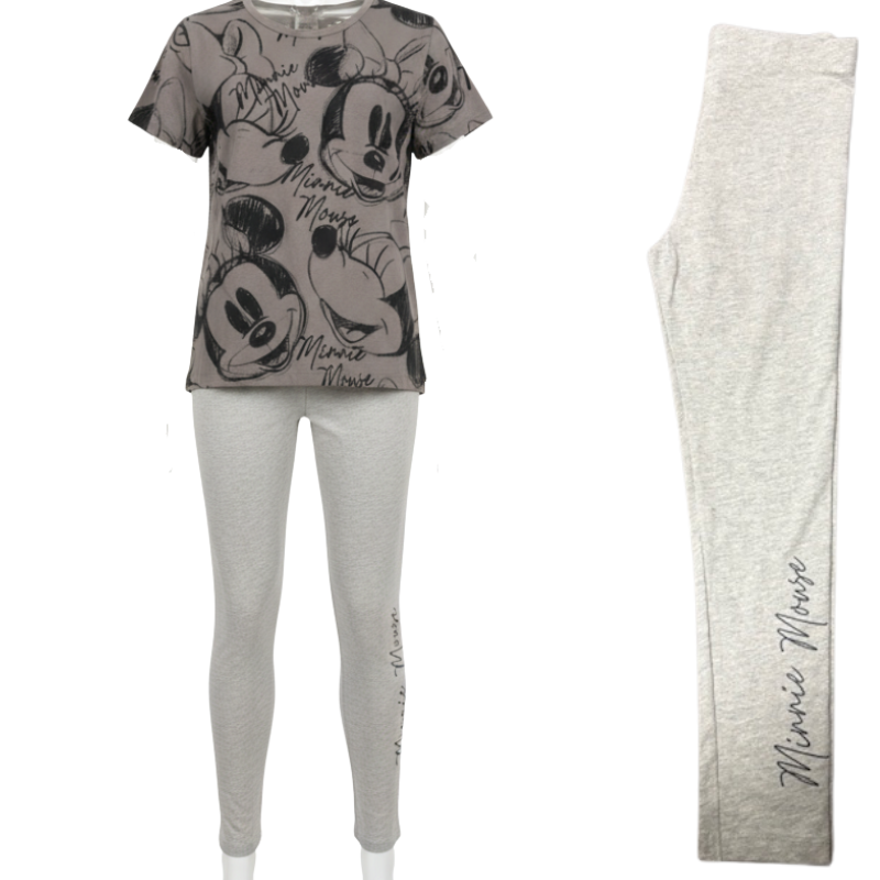 11633 GIRLS LICENSE MINNIE SKETCH 2 PIECE SET