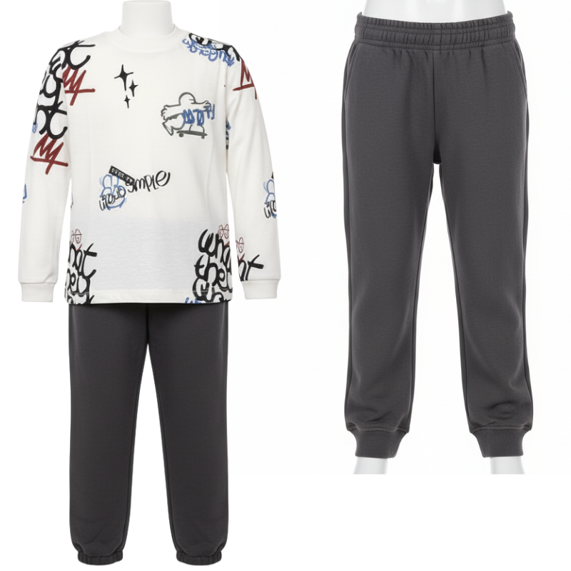 982 KIDS EX STORE "GRAFFITI" TOP & JOGGERS