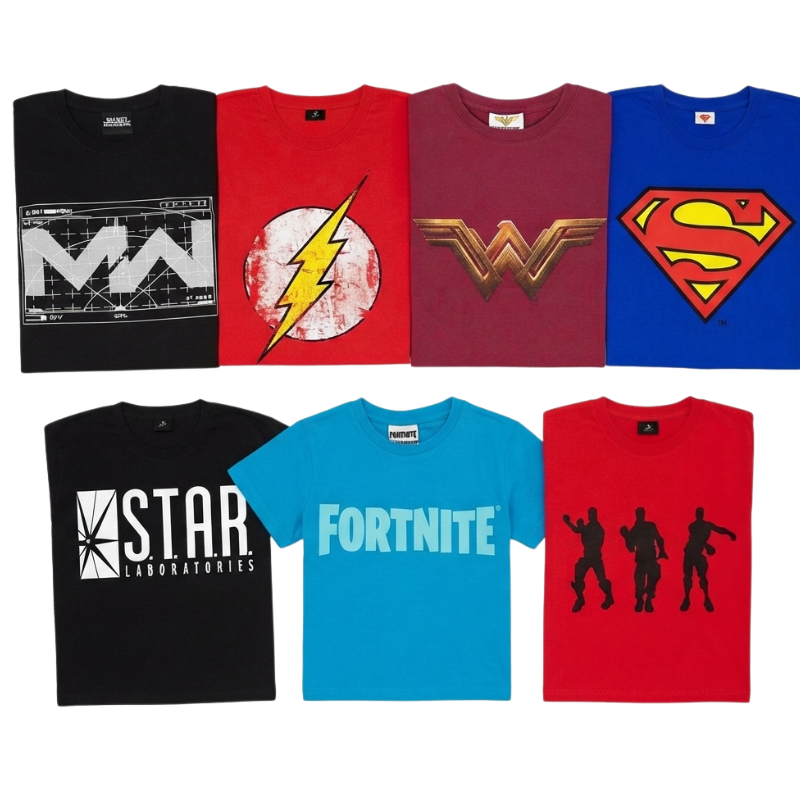 1003 KIDS ASSTD CHARACTER TEES - PACKS WILL VARY