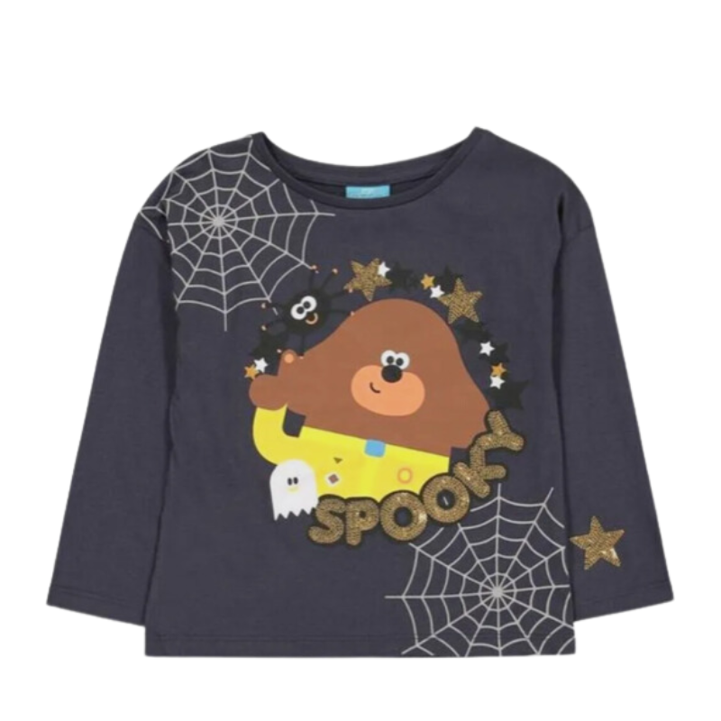 101106 KIDS CHARACTER HEY DUGGEE SEQUINED HALLOWEEN TOP