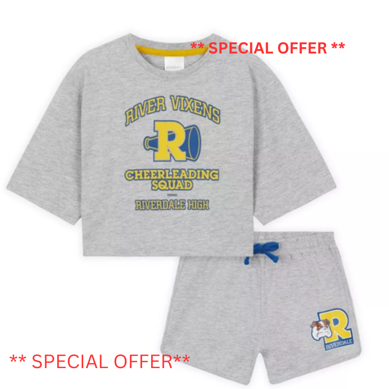 7242 GIRLS RIVERDALE CHEERLEADING SQUAD 2 PIECE SETS
