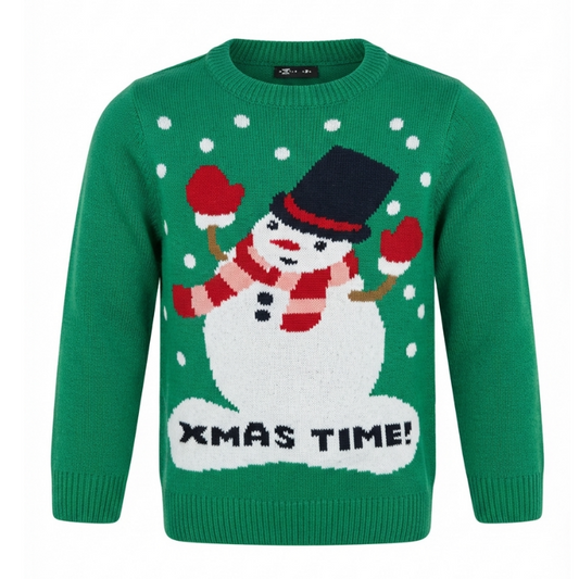 507121 KIDS XMAS TIME CHRISTMAS JUMPER