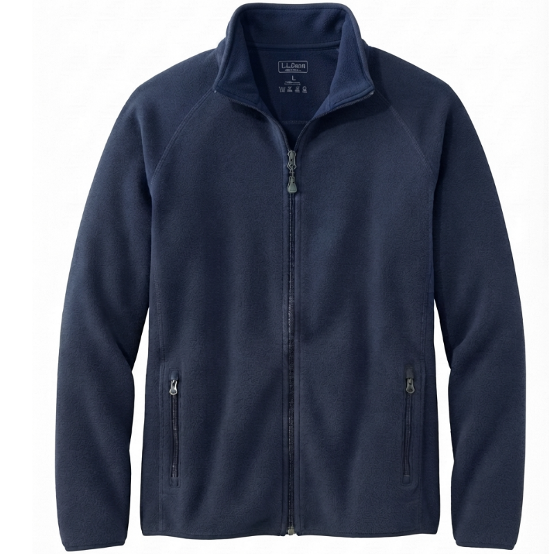 11804 MENS FULL ZIP FLEECE, ZIP POCKETS NAVY& BLACK ASSTD