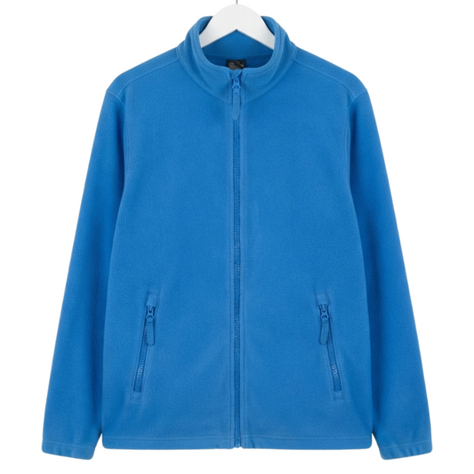 57205 MENS FULL ZIP FLEECE - ZIP POCKETS ASSTD COLS