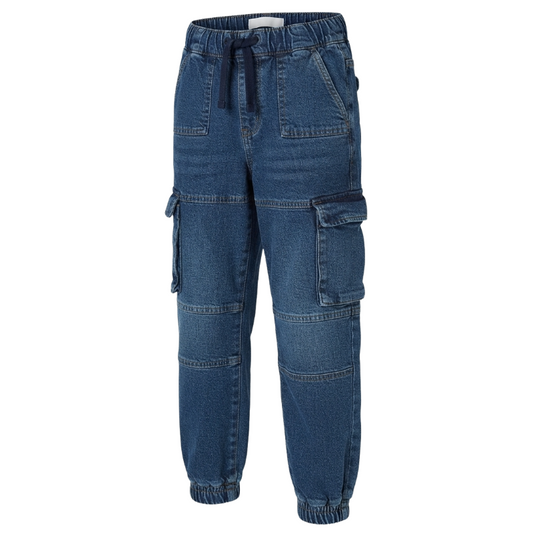 427 BOYS EX STORE DENIM CARGO JOGGERS- ASSTD COLS