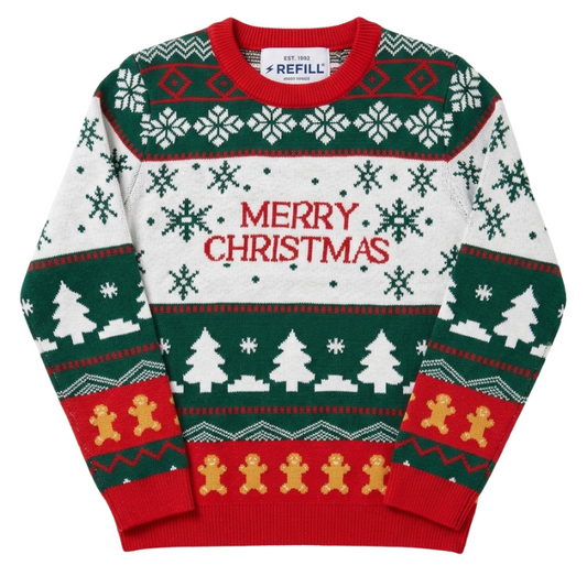 1021 KIDS MERRY CHRISTMAS XMAS JUMPER