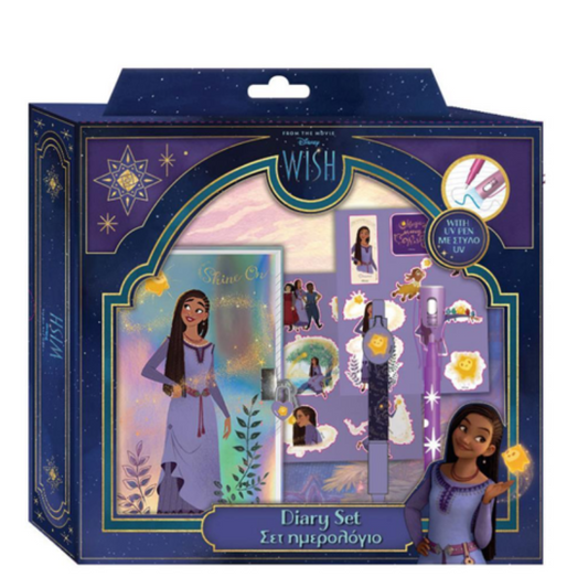 4241 KIDS DISNEY WISH DIARY WITH LOCK, MAGIC PENS & STICKERS