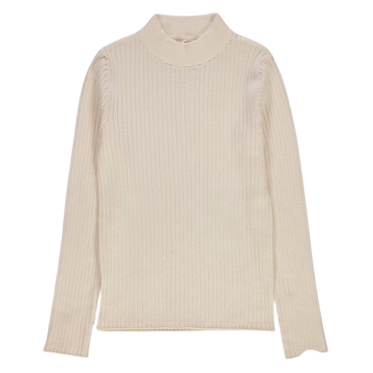 7051  GIRLS EX STORE RIB POLO CREAM