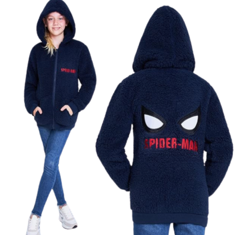 1393 KIDS MARVEL SPIDERMAN SHERPA HOODIE
