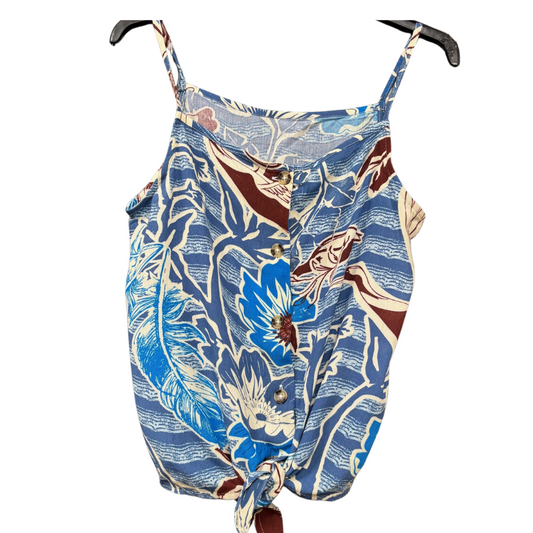 STYLE 13 GIRLS EX STORE TIE FRONT CAMISOLE TOP BLUE