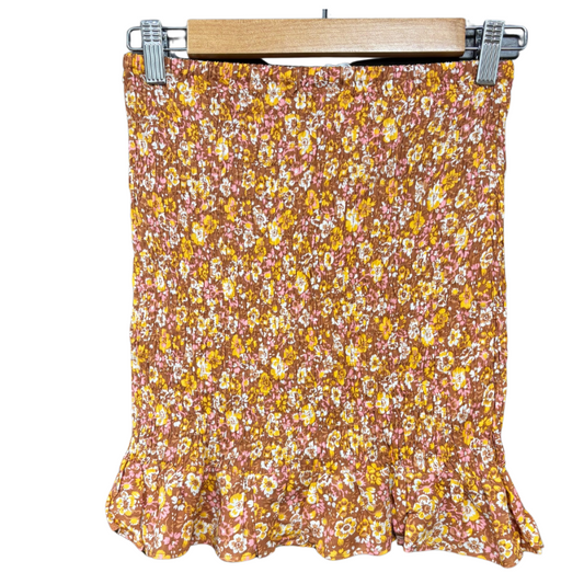 STYLE 19  GIRLS EX STORE FLORAL PRINT SHORT SKIRT