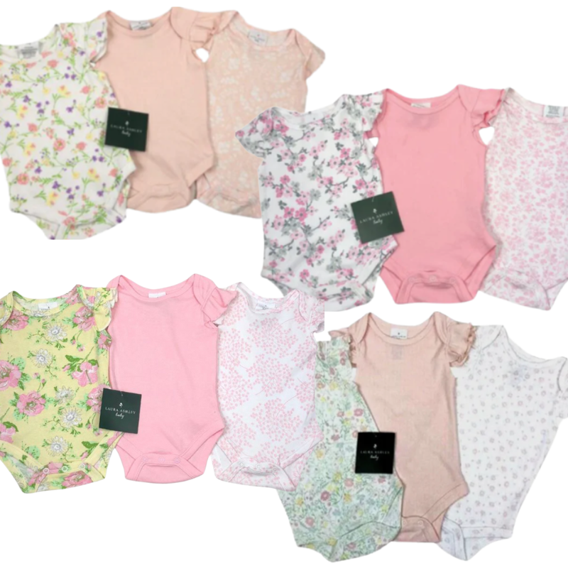 LA01 BRANDED *SPECIAL BUY* BABY 3 PACK VESTS ASSORTED PRINTS