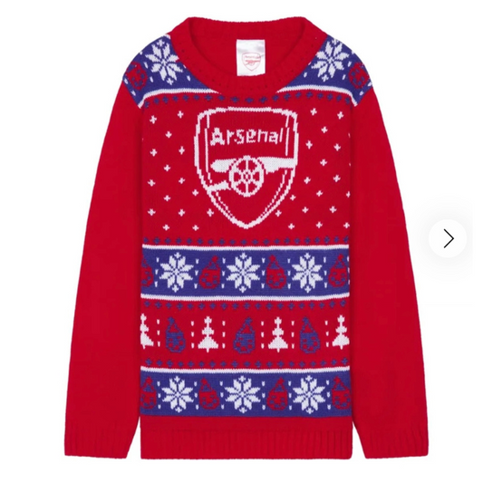 339 KIDS OFFICIAL LICENSE ARSENAL CHRISTMAS JUMPER