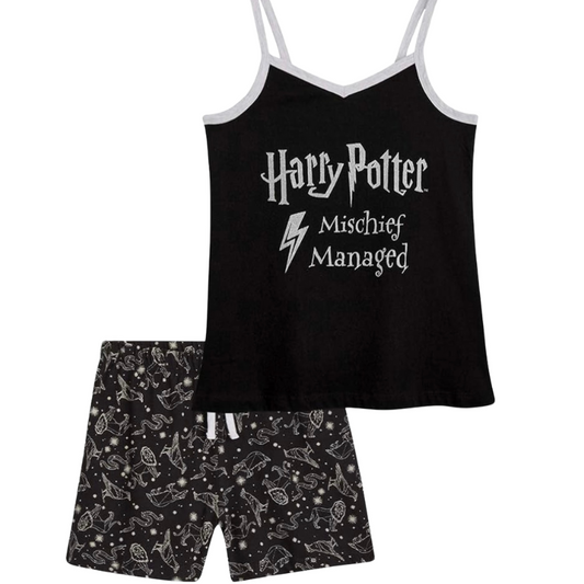 9553 GIRLS HARRY POTTER MISCHIEF SHORTIE PJS