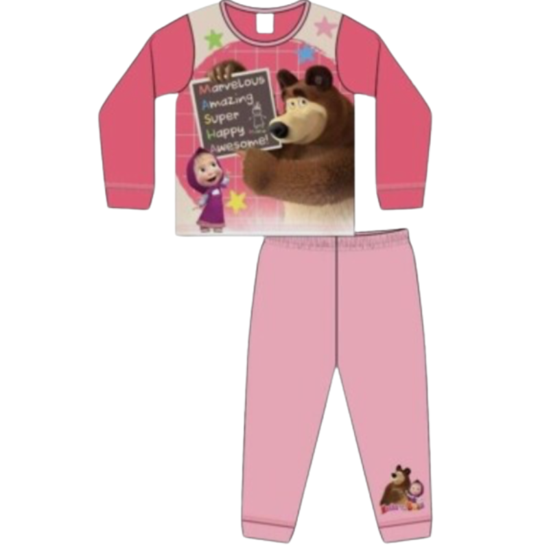 36131 GIRLS LICENSE MASHA & THE BEAR PJS