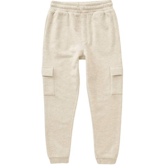 155872  KIDS EX STORE CARGO FLEECE LINED JOGGERS WITH POCKETS (OFF WHITE)