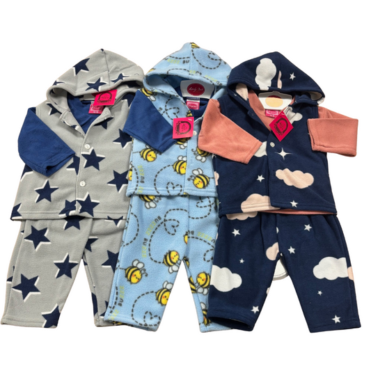 018-19-20 KIDS LOVELY BIRD 3 PIECE FLEECE OUTFITS (ASSTD)