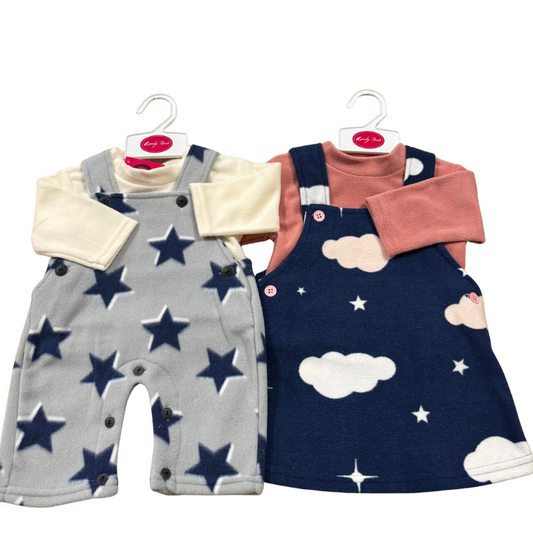 016-17 KIDS LOVELY BIRD 2 PIECE FLEECE OUTFITS (ASSTD)