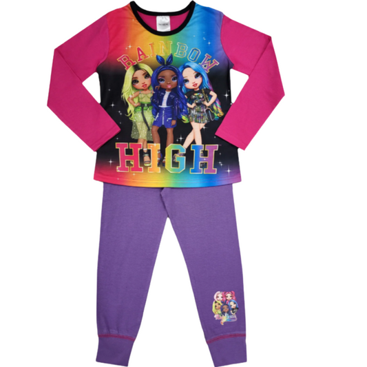 38334 GIRLS RAINBOW HIGH PJS