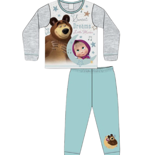 36132 GIRLS LICENSE MASHA & THE BEAR PJS
