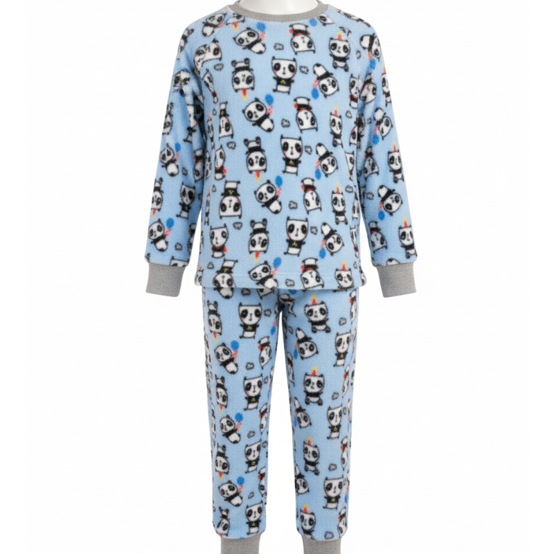 M6473  KIDS CUDDLE FLEECE PANDA PRINT