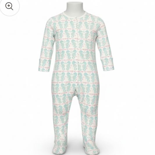 1202 BABIES EX STORE SEAHORSE SLEEPSUIT