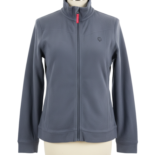 949  LADIES FULL ZIP FLEECE DUSTY BLUE