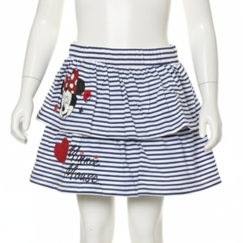 G321 208 GIRLS MINNIE MOUSE GLITTER DETAIL SKIRT