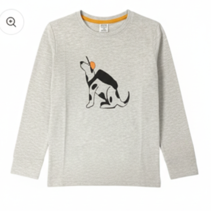 52P12 *SPECIAL BUY* BOYS EX STORE "BASEBALL DOG" L/SLV TOP