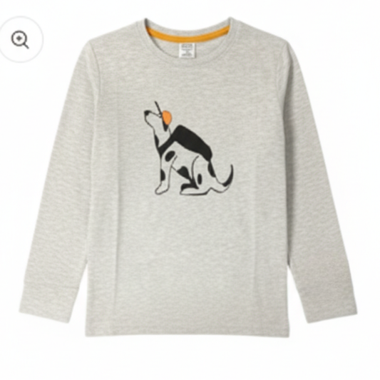 52P12 *SPECIAL BUY* BOYS EX STORE "BASEBALL DOG" L/SLV TOP