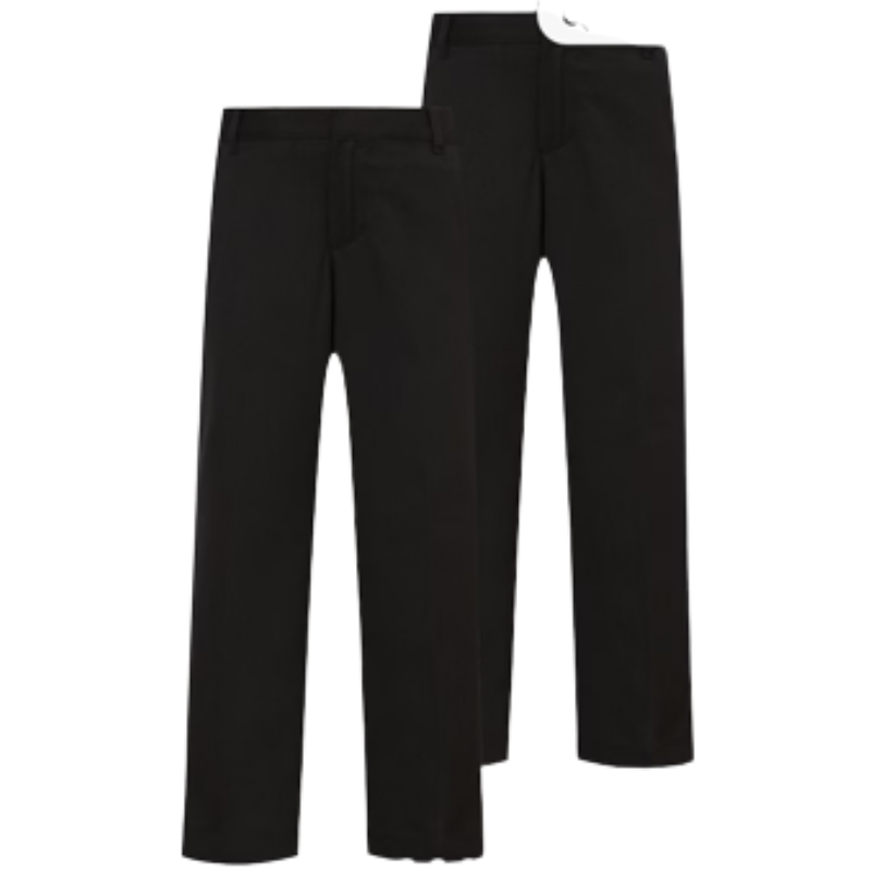 ASD02  BOYS ASSORTED SCHOOL TROUSERS BLACK *SPECIAL BUY*