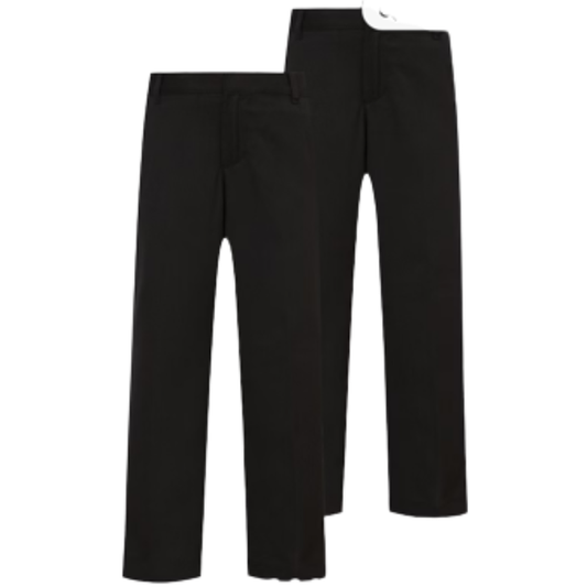 ASD02  BOYS ASSORTED SCHOOL TROUSERS BLACK *SPECIAL BUY*