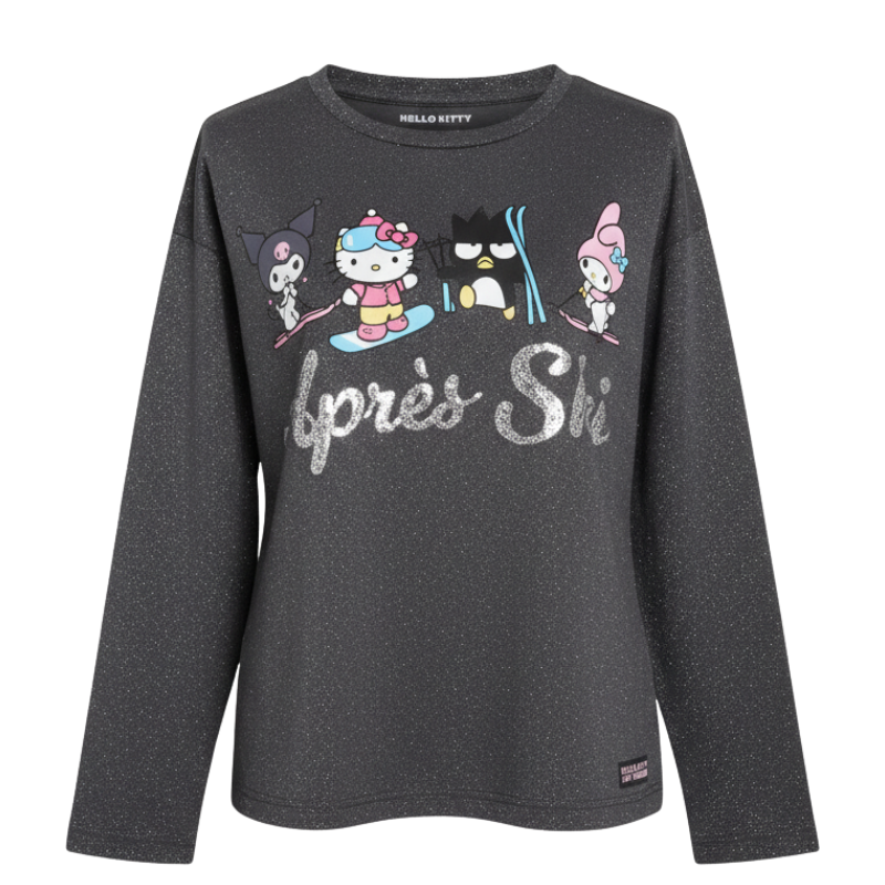 HK02 GIRLS LICENSE HELLO KITTY SEQUINED & GLITTER TOP