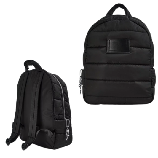 GA25 GIRLS EX STORE BLACK PUFFY BACKPACK