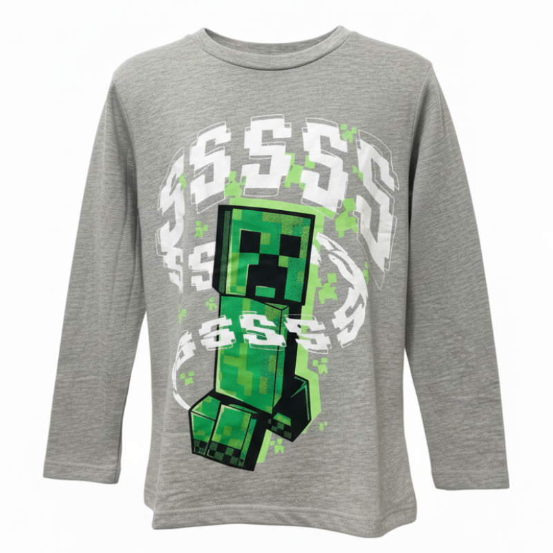11623 BOYS LICENSE MINECRAFT L/SLV TOP